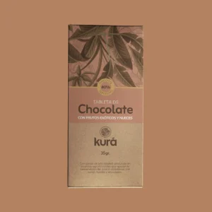 Tableta de chocolate al 40% + inclusiones. 35 grs
