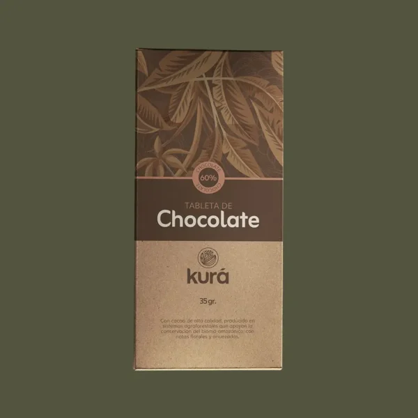 Tableta de chocolate al 60%. 35grs
